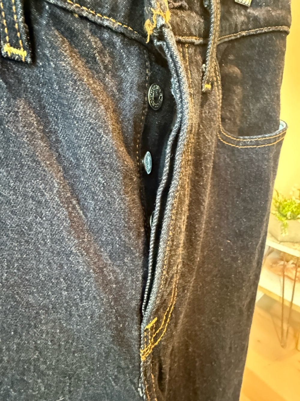 Levi's Women's Dark Blue Straight-Leg Jeans - Picture 3 of 4